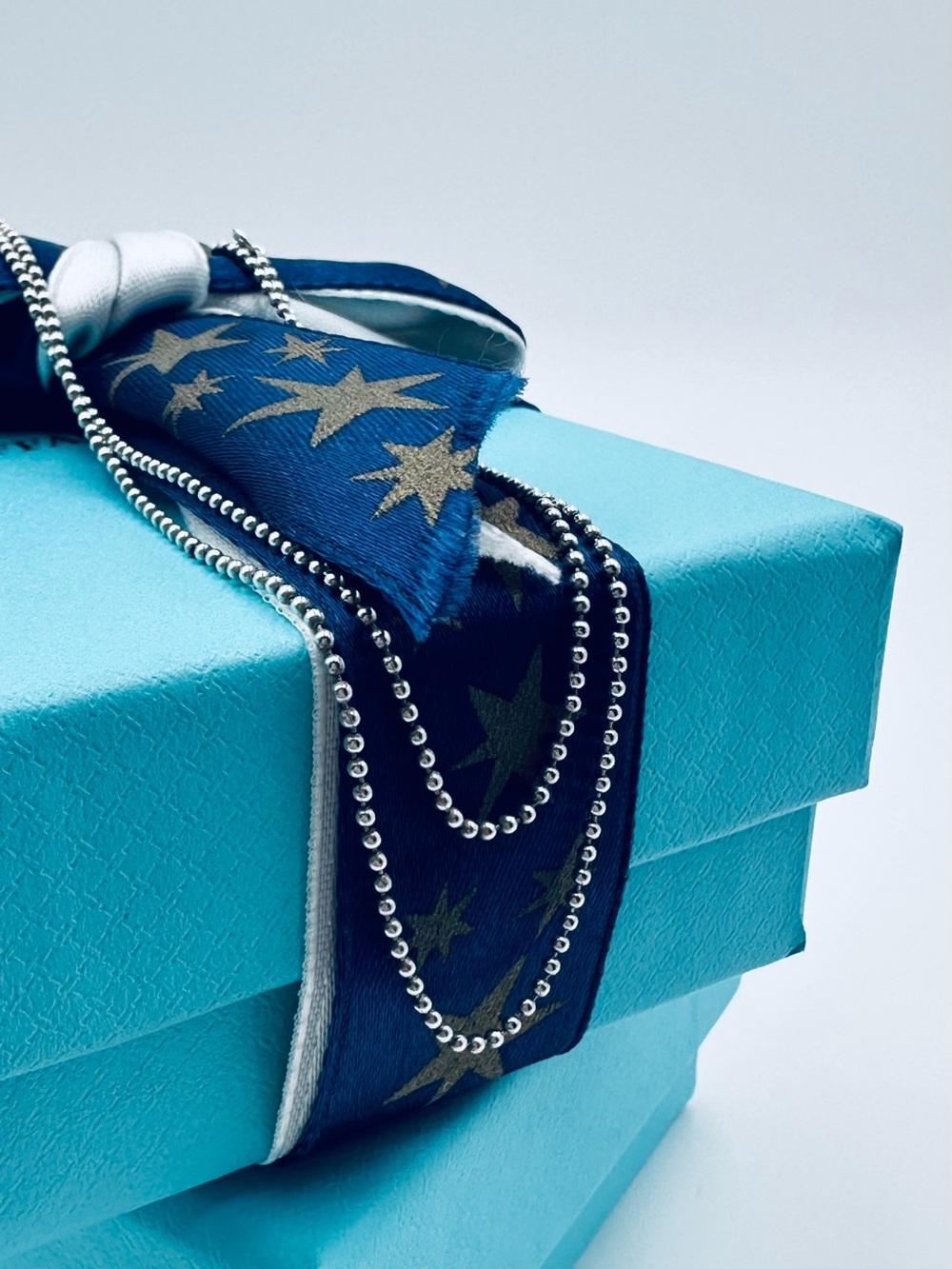 Tiffany & Co. 24” Mini Bead Beaded Necklace in Silver, Retired